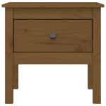 vidaXL Bočné stolíky 2 ks medovo hnedé 50x50x49 cm borovicový masív – Obrázok 8