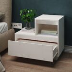 vidaXL Nočné stolíky 2 ks biele 60x34x51 cm masívne borovicové drevo – Obrázok 11