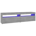 vidaXL TV skrinky s LED svetlami 2 ks sivý dub sonoma 75x35x40 cm – Obrázok 10