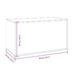 vidaXL Úložná truhlica tmavý dub 84x42x46 cm spracované drevo – Obrázok 8