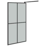 vidaXL Sprchová zástena 100 x 195 cm tmavé tvrdené sklo – Obrázok 5