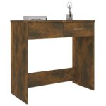 vidaXL Stôl dymový dub 80x40x75 cm spracované drevo – Obrázok 3