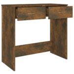 vidaXL Stôl dymový dub 80x40x75 cm spracované drevo – Obrázok 6