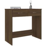 vidaXL Stôl hnedý dub 80x40x75 cm kompozitné drevo – Obrázok 3
