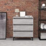 vidaXL Komoda sivý dub sonoma 60x35x69 cm spracované drevo