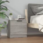 vidaXL Nočné stolíky 2 ks sivý dub sonoma 40x39x40 cm – Obrázok 3