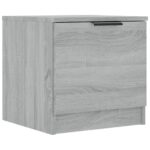 vidaXL Nočné stolíky 2 ks sivý dub sonoma 40x39x40 cm – Obrázok 6