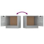 vidaXL Nočné stolíky 2 ks sivý dub sonoma 40x39x40 cm – Obrázok 10