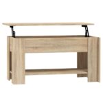vidaXL Konferenčný stolík dub sonoma 101x49x52 cm spracované drevo – Obrázok 2