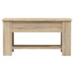 vidaXL Konferenčný stolík dub sonoma 101x49x52 cm spracované drevo – Obrázok 4