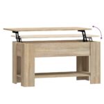 vidaXL Konferenčný stolík dub sonoma 101x49x52 cm spracované drevo – Obrázok 6