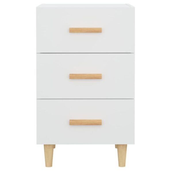 vidaXL Nočný stolík biely 40x40x66 cm kompozitné drevo – Obrázok 4