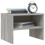 vidaXL Nočné stolíky 2 ks sivý dub sonoma 40x30x30 cm spracované drevo – Obrázok 3