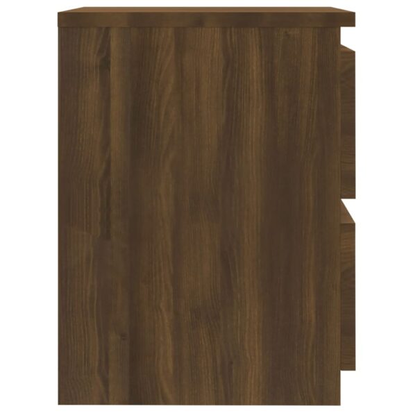 vidaXL Nočný stolík hnedý dub 30x30x40 cm spracované drevo – Obrázok 4