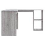 vidaXL Rohový stôl sivý dub sonoma 120x140x75 cm kompozitné drevo – Obrázok 5