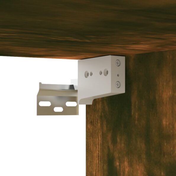 vidaXL TV skrinka dymový dub 80x30x30 cm spracované drevo – Obrázok 8