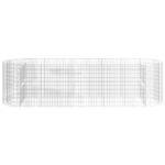 vidaXL Gabiónový vyvýšený záhon pozinkované železo 400x100x100 cm – Obrázok 4