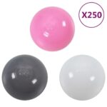 vidaXL Detský stan na hranie s 250 loptičkami farebný 255x80x100 cm – Obrázok 9