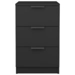 vidaXL Nočné stolíky 2 ks čierne 40x36x65 cm – Obrázok 7