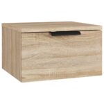 vidaXL Nástenný nočný stolík dub sonoma 34x30x20 cm – Obrázok 2