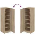 vidaXL Botník vo farbe dubu sonoma 30x35x70 cm spracované drevo – Obrázok 8