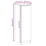 vidaXL Botník vo farbe dubu sonoma 30x35x70 cm spracované drevo – Obrázok 9