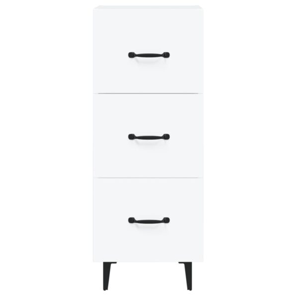 vidaXL Komoda biela 34,5x34x90 cm spracované drevo – Obrázok 5