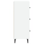 vidaXL Komoda biela 34,5x34x90 cm spracované drevo – Obrázok 7