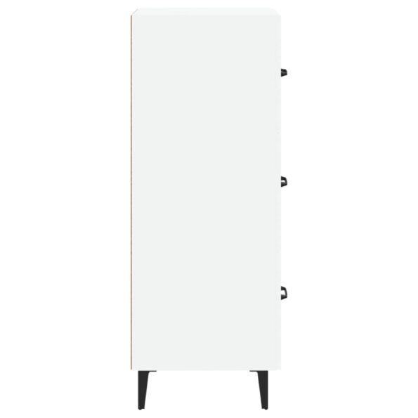 vidaXL Komoda biela 34,5x34x90 cm spracované drevo – Obrázok 7