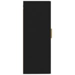 vidaXL Nástenná skrinka čierna 35x34x90 cm spracované drevo – Obrázok 6