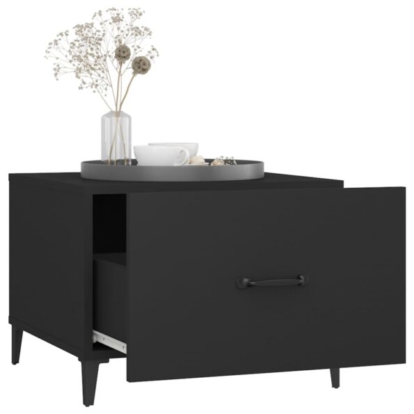 vidaXL Konferenčné stolíky s kovovými nohami 2 ks čierne 50x50x40 cm – Obrázok 5