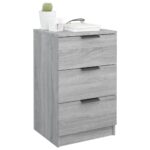 vidaXL Nočný stolík sivý dub sonoma 40x36x65 cm – Obrázok 4