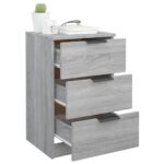 vidaXL Nočný stolík sivý dub sonoma 40x36x65 cm – Obrázok 5