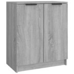 vidaXL Botník sivý dub sonoma 59x35x70 cm spracované drevo – Obrázok 2