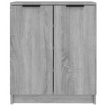 vidaXL Botník sivý dub sonoma 59x35x70 cm spracované drevo – Obrázok 3