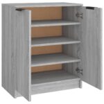 vidaXL Botník sivý dub sonoma 59x35x70 cm spracované drevo – Obrázok 5