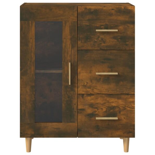 vidaXL Komoda dymový dub 69,5x34x90 cm kompozitné drevo – Obrázok 6