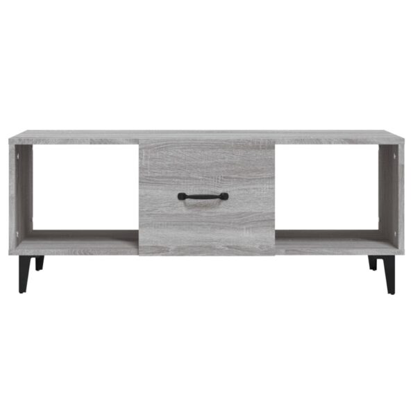 vidaXL Konferenčný stolík sivý sonoma 102x50x40cm kompozitné drevo – Obrázok 5