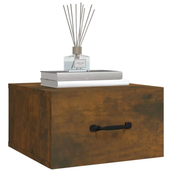 vidaXL Nástenné nočné stolíky 2 ks dymový dub 35x35x20 cm – Obrázok 4