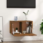 vidaXL Nástenná skrinka, tmavý dub 60x36,5x35 cm, kompozitné drevo – Obrázok 3