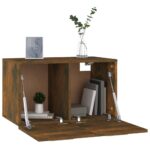 vidaXL Nástenná skrinka, tmavý dub 60x36,5x35 cm, kompozitné drevo – Obrázok 4