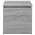 vidaXL Box so zásuvkou, sivý dub sonoma 40,5x40x40cm, kompozitné drevo – Obrázok 7