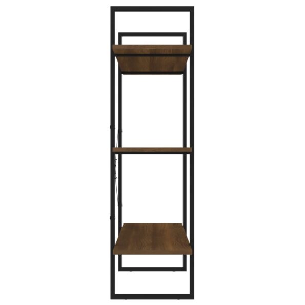 vidaXL Knižnica hnedý dub 100x30x105 cm spracované drevo – Obrázok 6