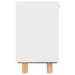 vidaXL Nočná skrinka biela masívna borovica a prírodný ratan – Obrázok 6