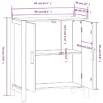 vidaXL Komoda čierna 62x38x70 cm spracované drevo – Obrázok 9