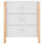 vidaXL Komoda biela 62x38x70 cm spracované drevo – Obrázok 5