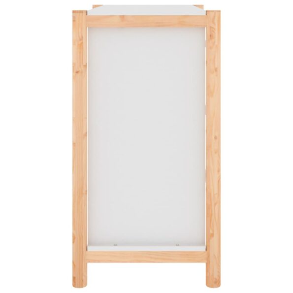vidaXL Komoda biela 62x38x70 cm spracované drevo – Obrázok 7