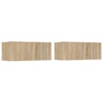 vidaXL 6-dielna súprava TV skriniek dub sonoma spracované drevo – Obrázok 5