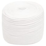 vidaXL Lodné lano biele 6 mm 25 m polypropylén – Obrázok 2