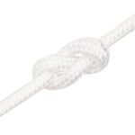 vidaXL Lodné lano biele 8 mm 100 m polypropylén – Obrázok 5
